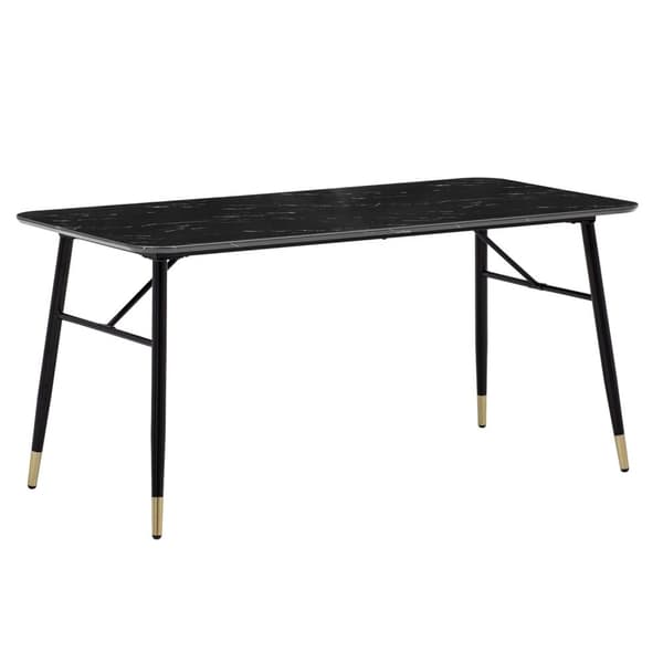 Rootz Stor matsalsbord - Modernt matbord - Rektangulära matbord - Sittplatser 10 - 200 cm x 90 cm x 76 cm marmorutseende topp