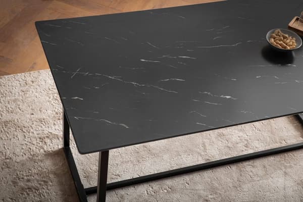 Rootz Stor spisebord - Moderne spisebord - Marmor Look Bord - Sæder 10, Anti -Slip, 200 cm x 90 cm x 76 cm