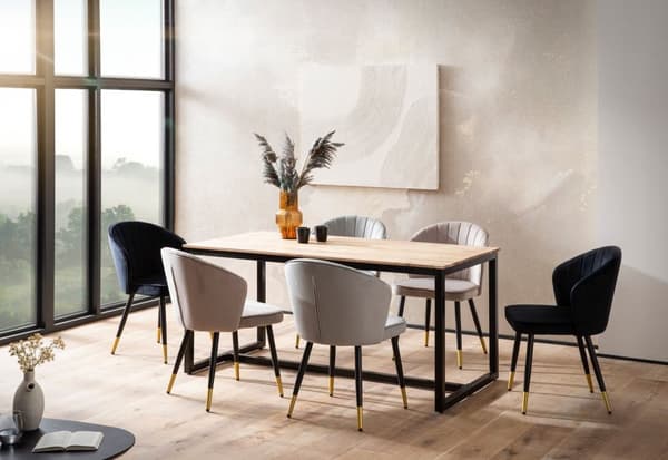 Rootzin ruokapöytä - Loft Style - Moderni ruokapöytä - Käsintehty ainutlaatuinen muotoilu - istuimet 10 - 200 cm x 100cm x 76 cm