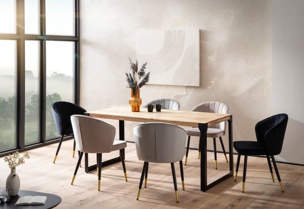Rootz Industrial Dining Room Table - Massiivinen pöytä - Suorakulmainen pöytä - Ainutlaatuinen käsintehty muotoilu - 180 cm x 90cm x 76cm