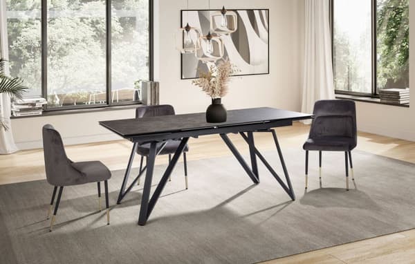 Rootz Moderne spisebord - Stort spisebord - Rektangulært spisebord - Sæder 12 - 180-260 cm x 95 cm x 76 cm