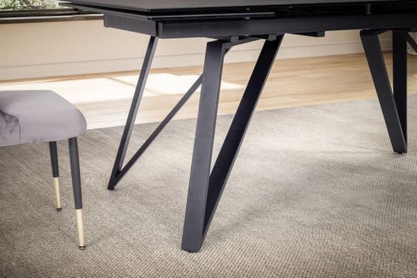 Rootz Moderne spisebord - Stort spisebord - Rektangulært spisebord - Sæder 12 - 180-260 cm x 95 cm x 76 cm