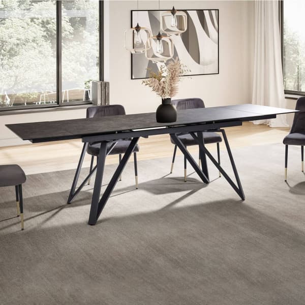 Rootz Moderne spisebord - Stort spisebord - Rektangulært spisebord - Sæder 12 - 180-260 cm x 95 cm x 76 cm