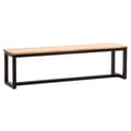 Pikkukuva 1 / 6: Rootz Massive Dining Bench - Loft -tyylinen istuma - Modern Wood Bank - Ainutlaatuinen käsintehty muotoilu - 140cm x 40cm x 45cm