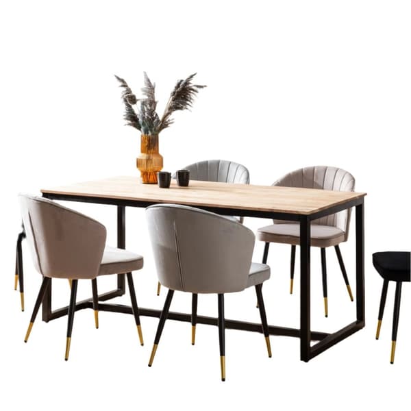 Rootz Moderne loft spisebord - rektangulært bord - trækorn - håndlavet unikt design - 180 cm x 90 cm x 76 cm