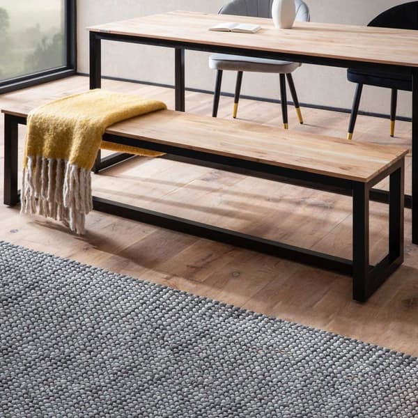 Rootz Massive Dining Bench - Loft -tyyliset huonekalut - massiivipuuta - ainutlaatuinen muotoilu - sopii jopa 3 henkilöä - 160 cm x 40 cm x 45cm