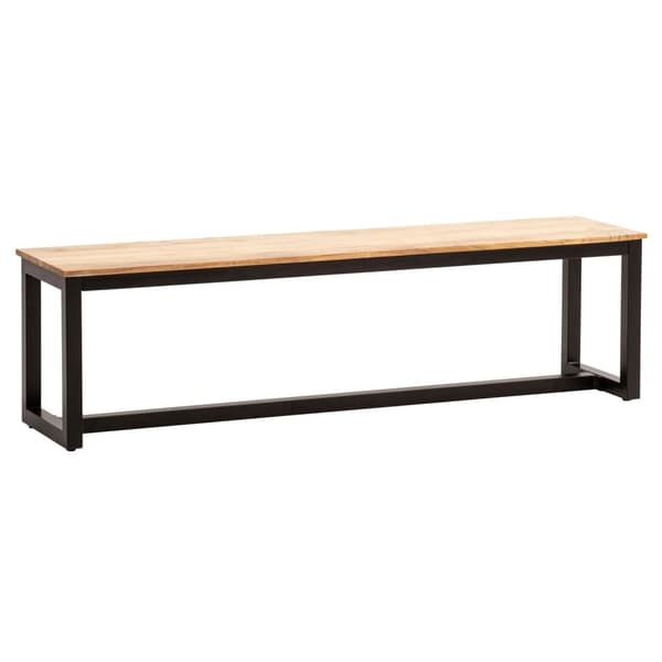 Rootz Massive Dining Bench - Loft -tyyliset huonekalut - massiivipuuta - ainutlaatuinen muotoilu - sopii jopa 3 henkilöä - 160 cm x 40 cm x 45cm