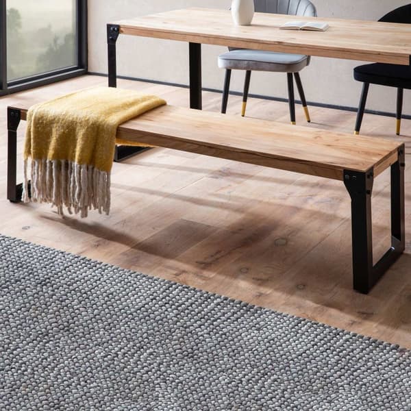 Rootz Massive Dining Bench - Industrial Style - Käsintehty istuimet - Ainutlaatuinen puuleja - Acacia Wood - 160 cm x 40 cm x 45cm