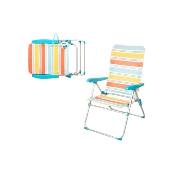 Polstrede Campingstol Aktive 47 x 63 x 93 cm