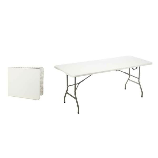 Fällbord Vit Grå Polyetylen 180 x 70 x 74 cm