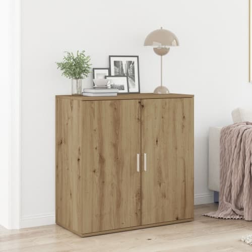 Sideboard artisan ek 79x38x80 cm konstruerat trä