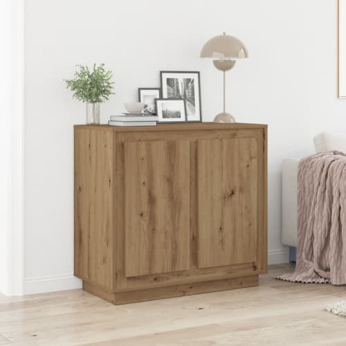 Sideboard artisan ek 80x34x75 cm konstruerat trä