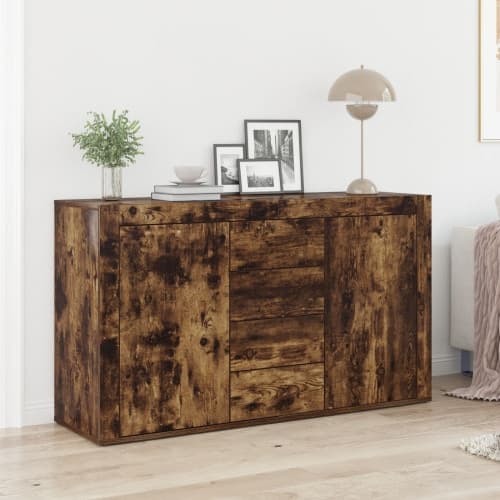 Sideboard Rökt ek Konstruerat trä 120 x 36 x 69 cm Sideboard