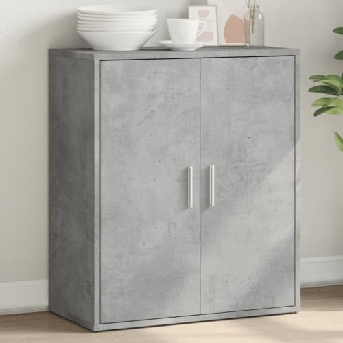 Skänk betonggrå 60x31x70 cm konstruerat trä