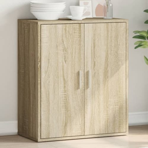 Skänk sonoma-ek 79x38x80 cm konstruerat trä