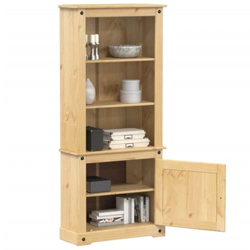 Högskåp Corona 74x38x170 cm massiv furu