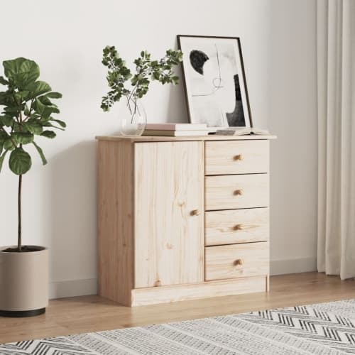 Skänk ALTA 77x35x73 cm massiv furu