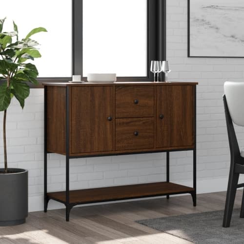 Skänk sonoma-ek 100x36x85 cm konstruerat trä