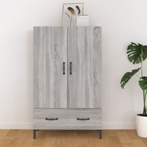 Högskåp grå sonoma 70x31x115 cm konstruerat trä