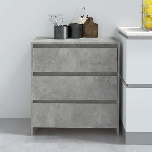 Skänk betonggrå 70x41x75 cm konstruerat trä