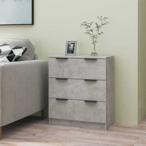 Skänk betonggrå 60x30x70 cm konstruerat trä