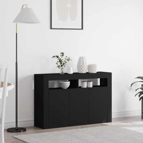 Sideboard Svart Konstruerat trä 116 x 30 x 75 cm Sideboard