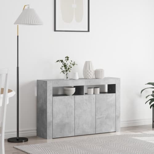 Skåp Betonggrå Konstruerat trä 116 x 30 x 75 cm Rektangulärt