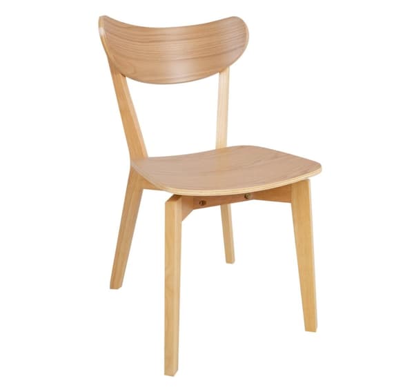 Ruokapöytäsarja ROXBY pöytä 120x80xH76cm, 4 tuolia (AC91520 ), tammi