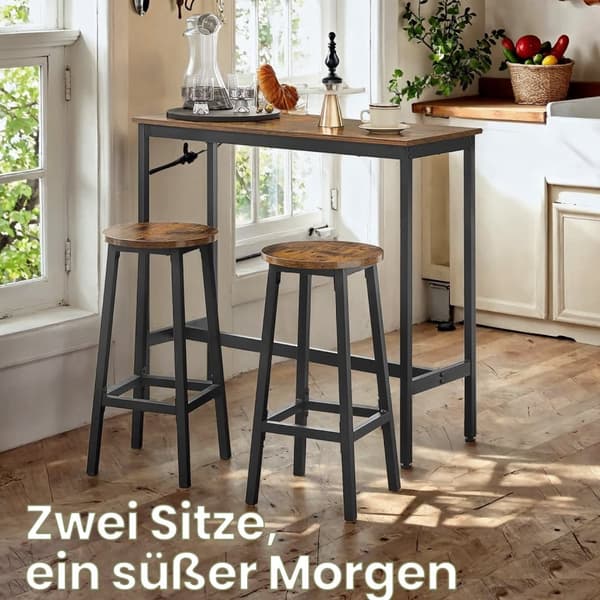 Bartafel met 2 barkrukken, bartafel met barkrukken, bartafel en barkrukkenset