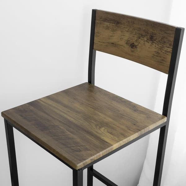 Baaripöytäsetti, OGT27-N, 60x97x60 cm, Musta
