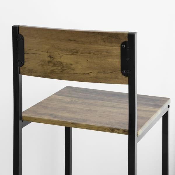 Baaripöytäsetti, OGT27-N, 60x97x60 cm, Musta