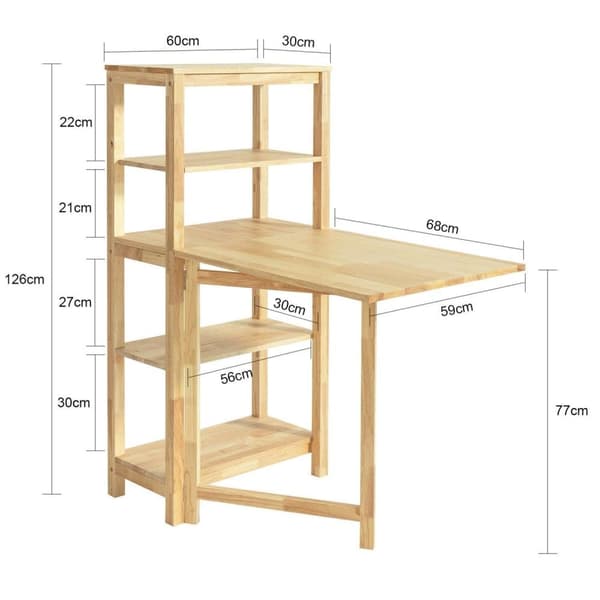 Spisebord, FWT70-N, 98x126x60 cm, Træ