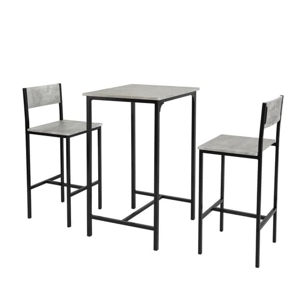 Barbord Set, OGT27-HG, 60x97x60 cm, Grå