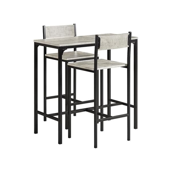 Barbordssæt, OGT03-HG, 89x45x87 cm, Grå