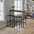 Pikkukuva 1 / 5: Ruokailuryhmä, VASAGLE LBT218B01, 100x40x90 cm, Musta