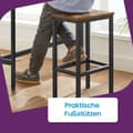 Miniatyrbild 4 av 5: Matgrupp, VASAGLE LBT218B01, 100x40x90 cm, Brun