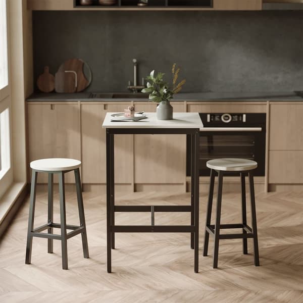 Barbord, VASAGLE LBT025B02, 60x60x92 cm, Svart