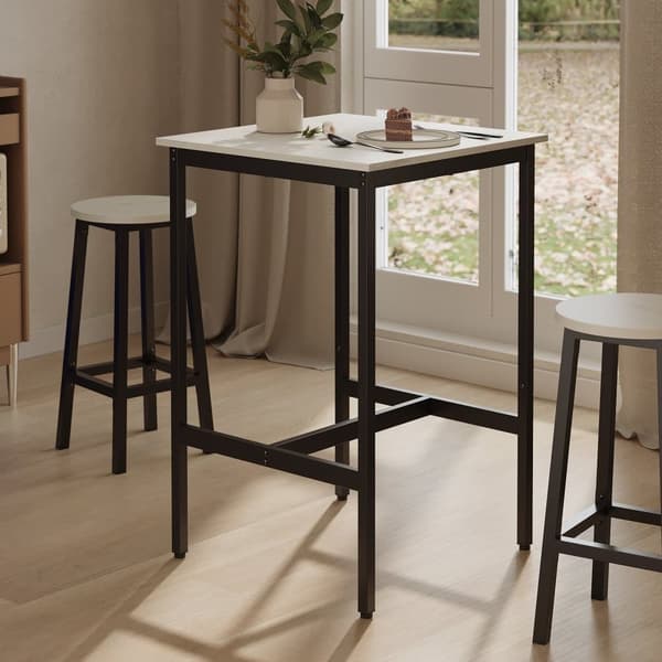 Barbord, VASAGLE LBT025B02, 60x60x92 cm, Svart