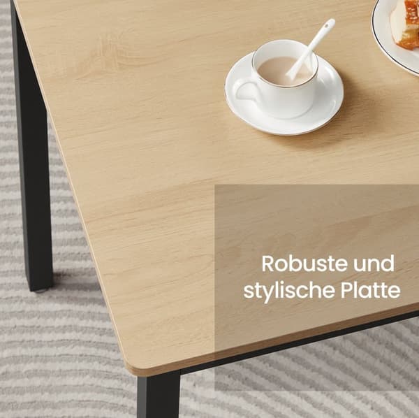 Ruokapöytä 2 penkillä, 70x110x75 cm, Kultatammi-Mustamusta