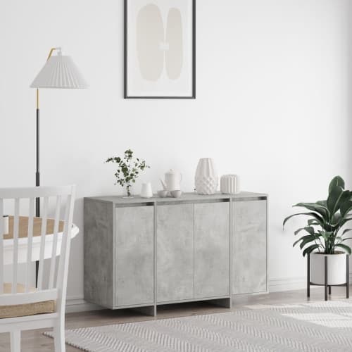 Betonggrå Sideboard Betonggrå Konstruerat trä 120 x 41 x 75 cm