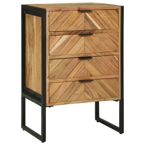 Highboard 50x35x75 cm Massivt trä Akacia