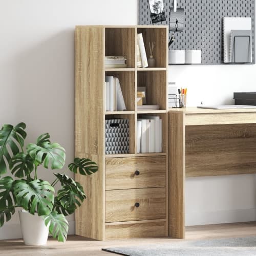 Sonoma ekhylla Sonoma ek MDF Stor Hyllenhet Rektangulär