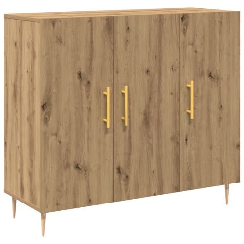 Sideboard artisan ek 90x34x80 cm konstruerat trä