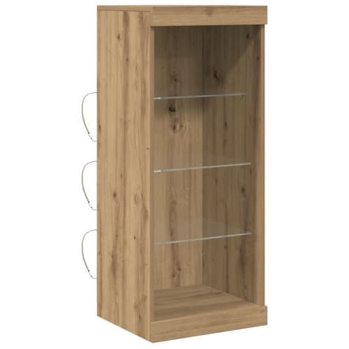 Sideboard med LED-belysning i hantverksbok 41x37x100 cm