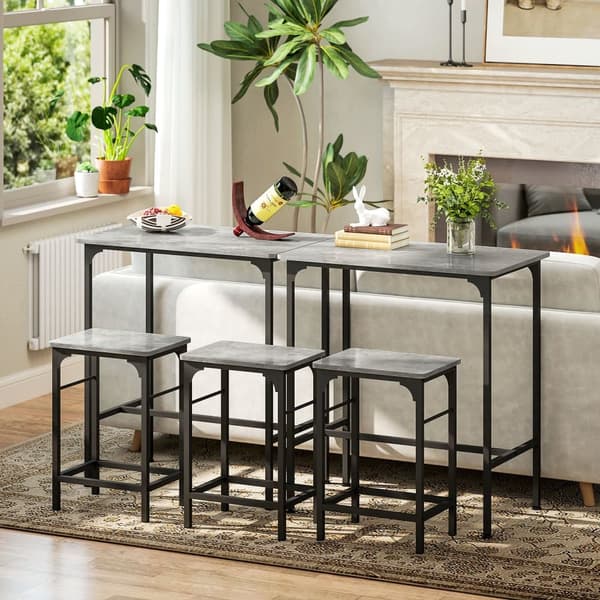 Barbord Set, 80x50x87 cm, Grå