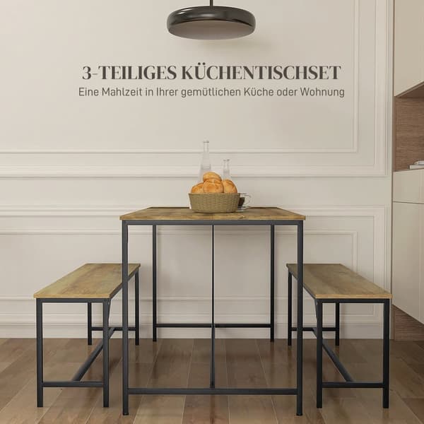 Matsalsset, 140x70x76 cm, Naturträ