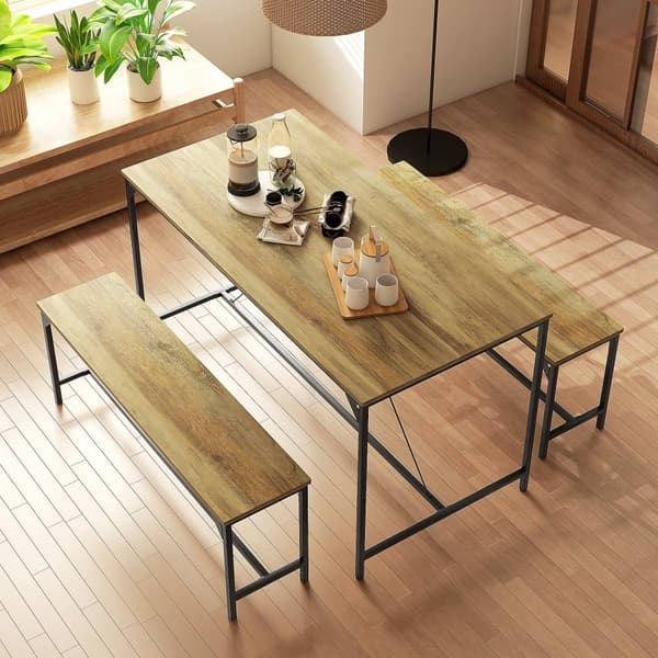 Matsalsset, 140x70x76 cm, Naturträ