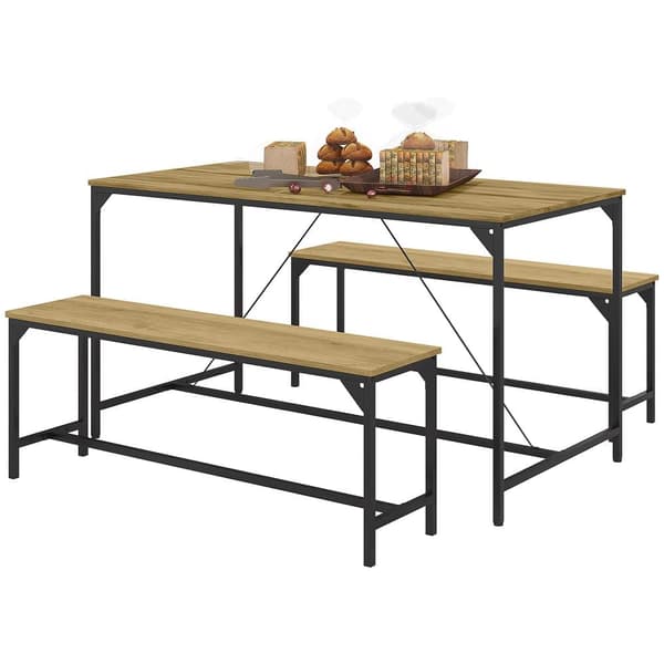 Matsalsset, 140x70x76 cm, Naturträ