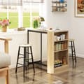 Miniatyrbild 7 av 9: Barbord med Barstolset, 91x49x91 cm, Ek Svart