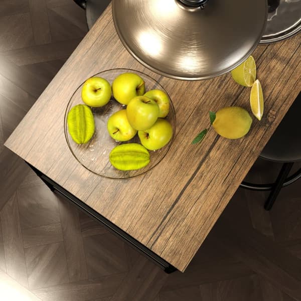 Barbord med Barstol Set, 90x50x90.5 cm, Ek